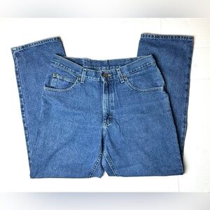 Vintage Riders By Lee Mens 34‎ X 30 Jeans High Rise Western Straight Denim Blue